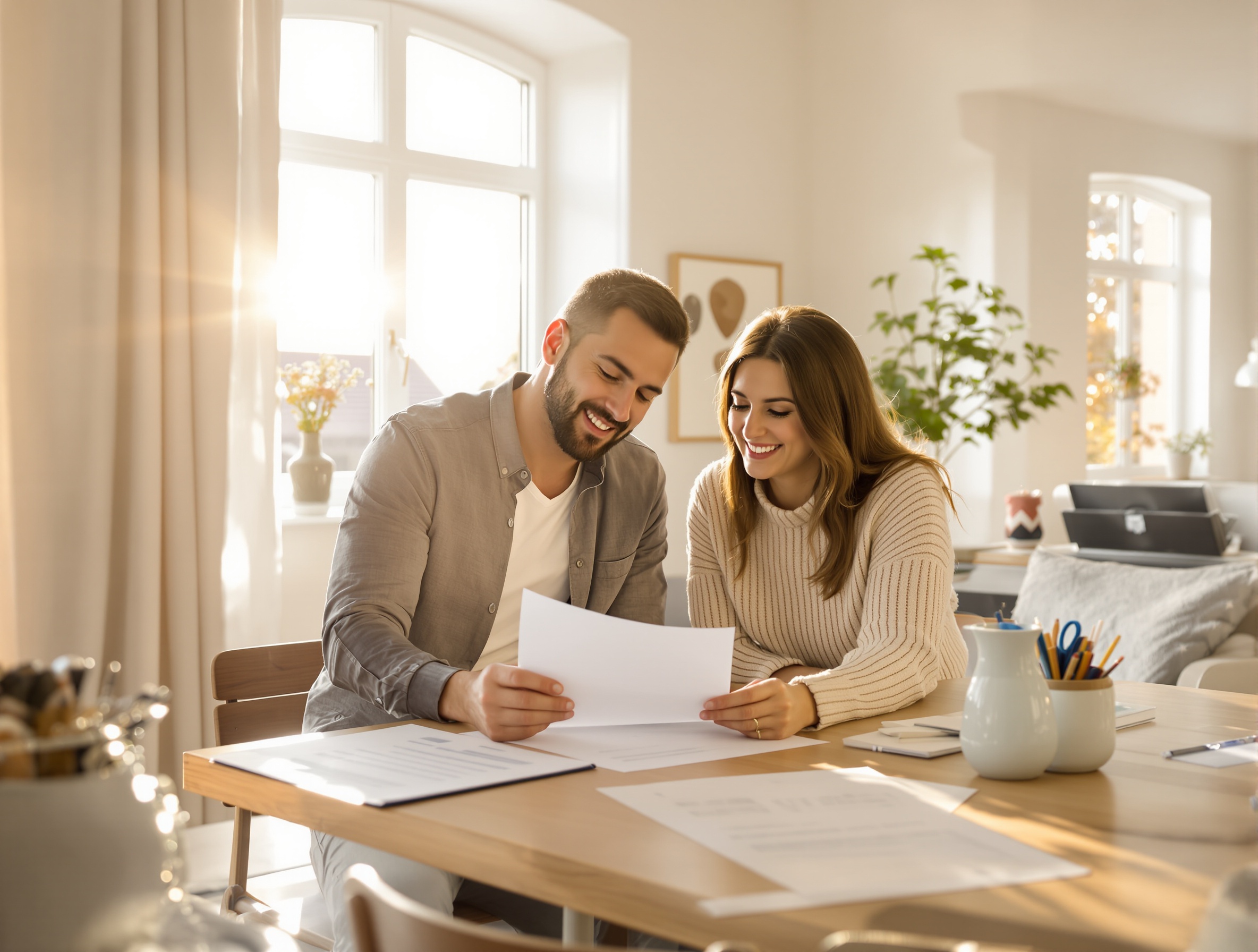The allocation of ownership shares must be decided before signing at the notary's office.